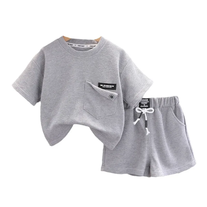 New Summer Baby Girls Clothes Suit Children Outfits Boys Sports T-Shirt Shorts 2Pcs/Sets Toddler Casual Costume Kids Tracksuits