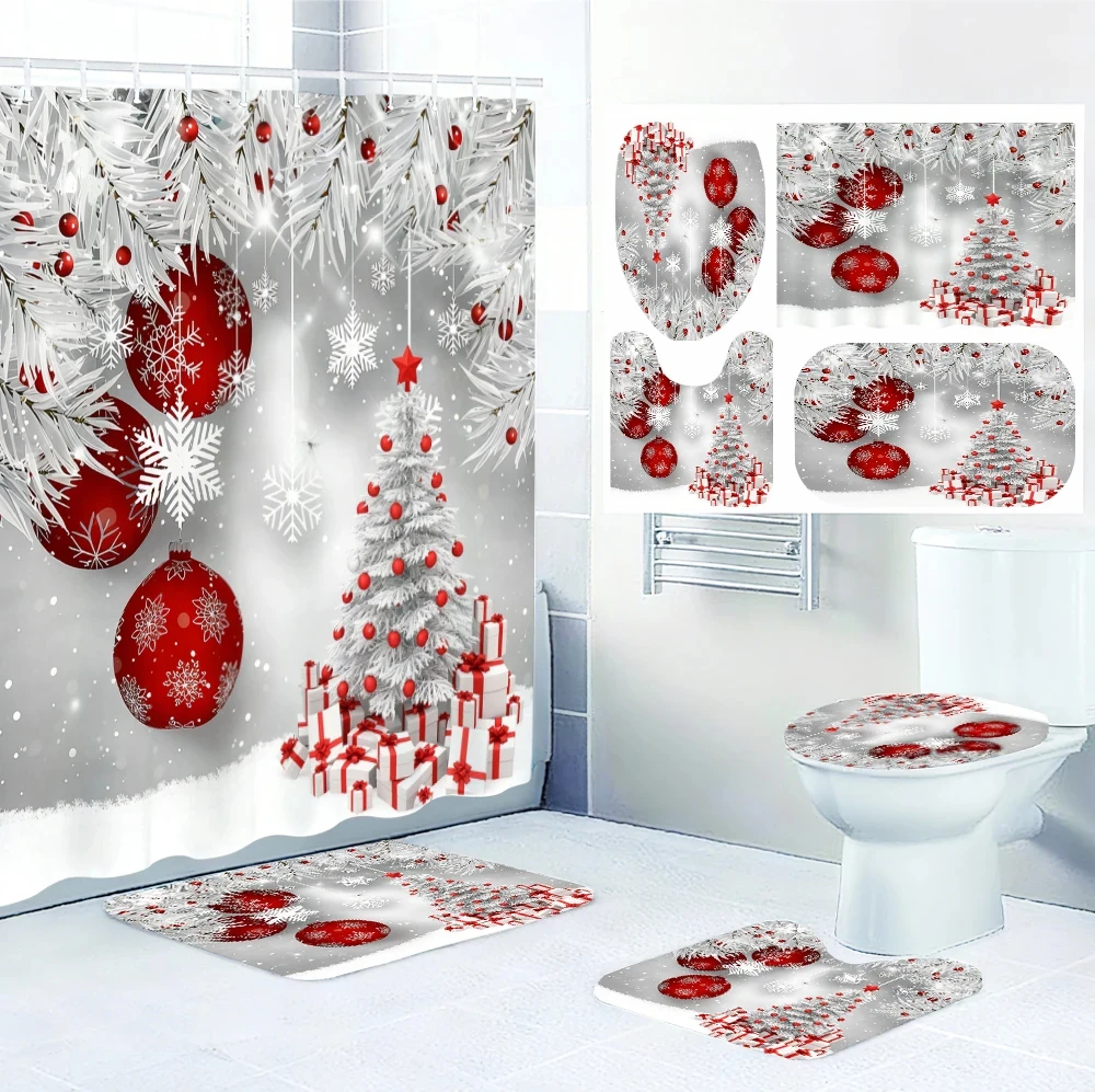 4Pc Christmas Bath …