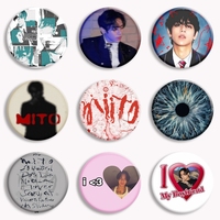 Dpr Ian Mito Button Pin Dpr We Gang Gang Brooch No Blueberries Mito Album Cover Badge Creative Bag Decor Music Fans Collect Gift