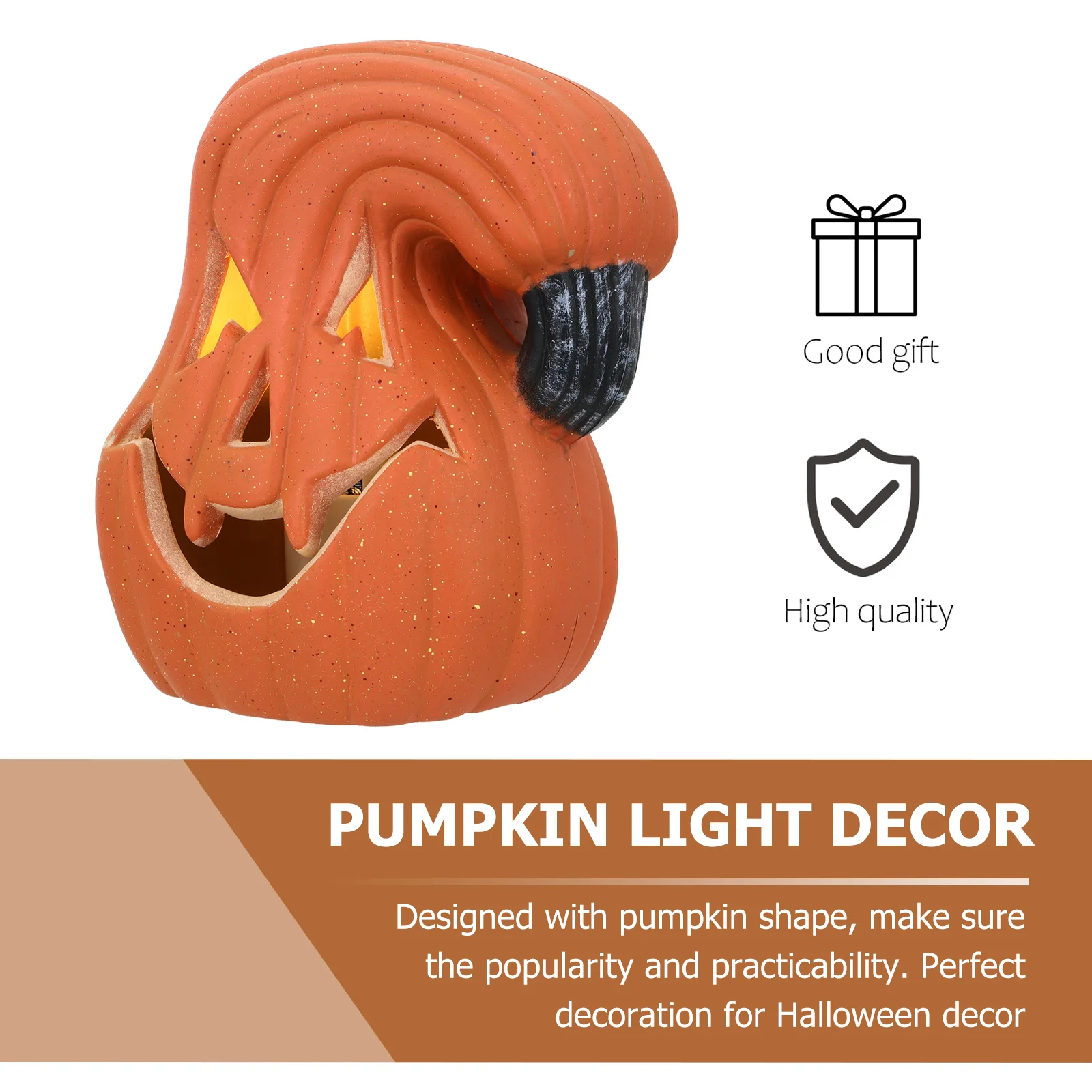 

Pumpkin Lantern Ornament Halloween Light Festival Lanterns Shine Statue Chic Party Decor Pe