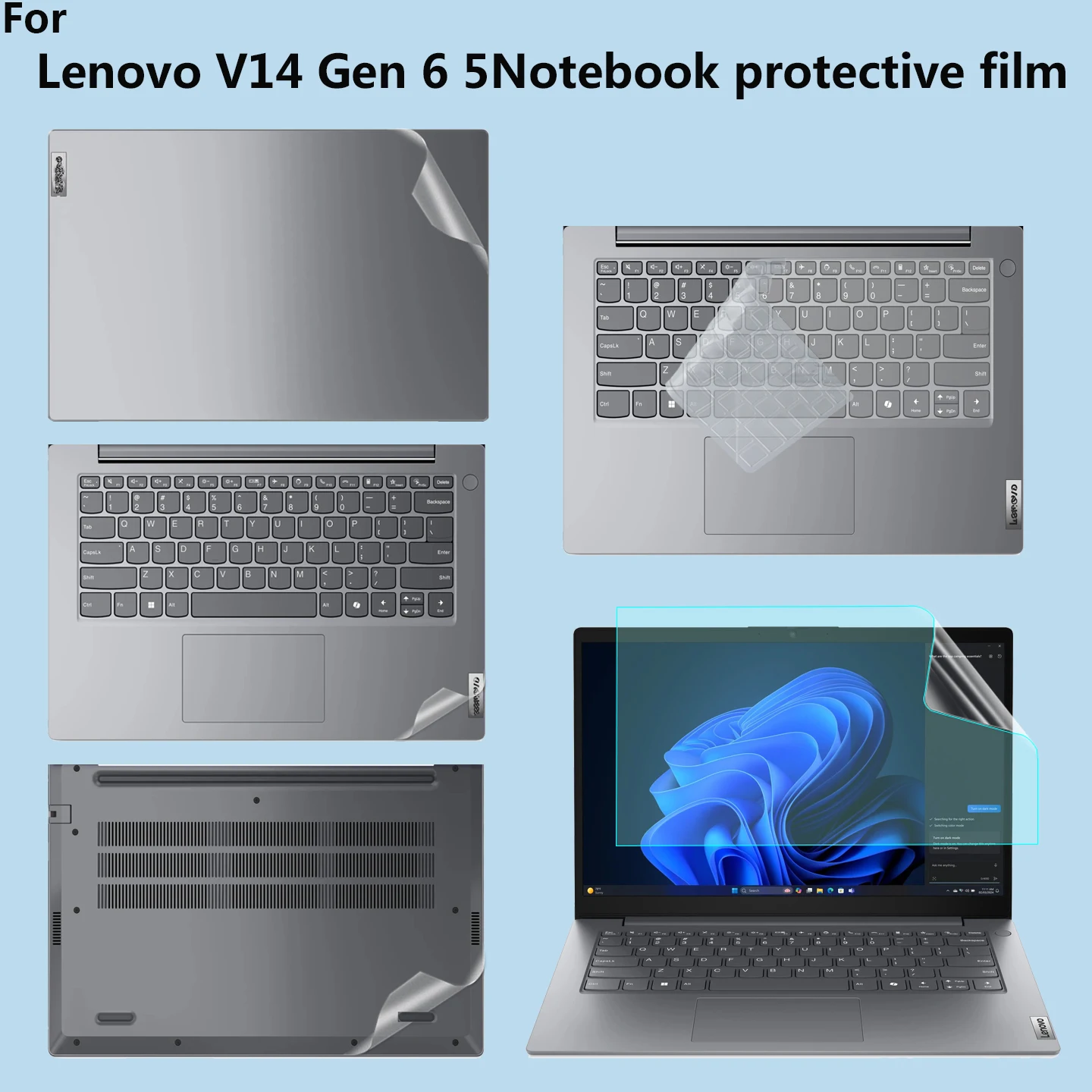 

For Lenovo V14 G6 ARP ITN notebook skin film 14 inch V14 G5 IRL G4 IRU fuselage G4 IAN AMN ABP shell scratch protection film