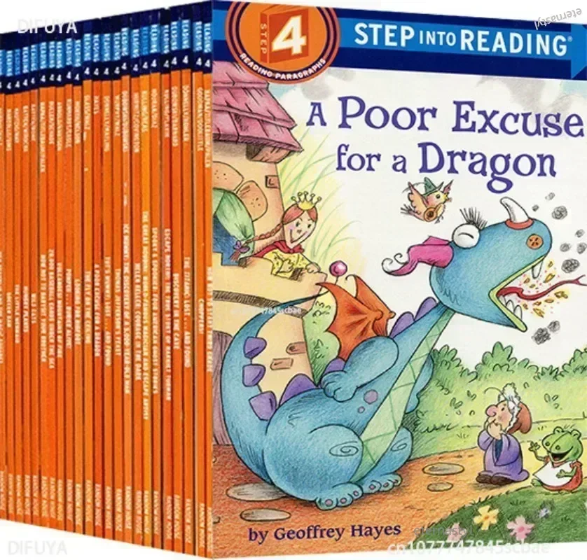 27 tomów《Step Into Reading4》Langdon Graded Reading Książki z obrazkami do nauki języka angielskiego dla dzieci Broszury edukacyjne