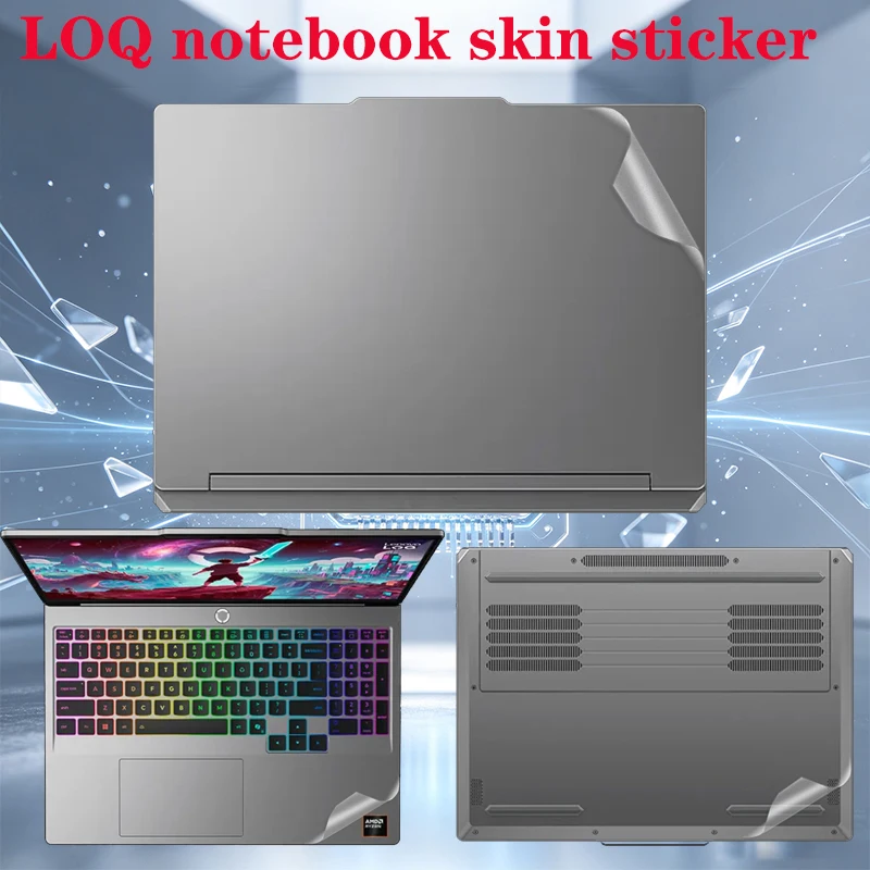 For Lenovo LOQ 15IRH11E 15IRX10 15IRX9 15IRH8 Notebook transparent skin body sticker frosted scratch-proof shell protective film