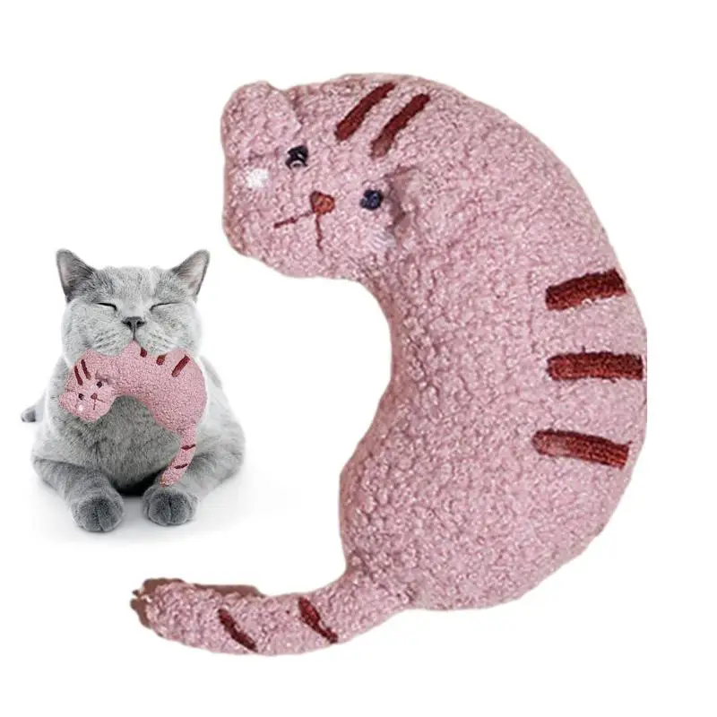 Cat Chew Toy Cat Stuffed Soft Toys Portable And Bite-Resistant Interactive Cat Toys For Pet Shelter Outing Camping Pet Shop Home