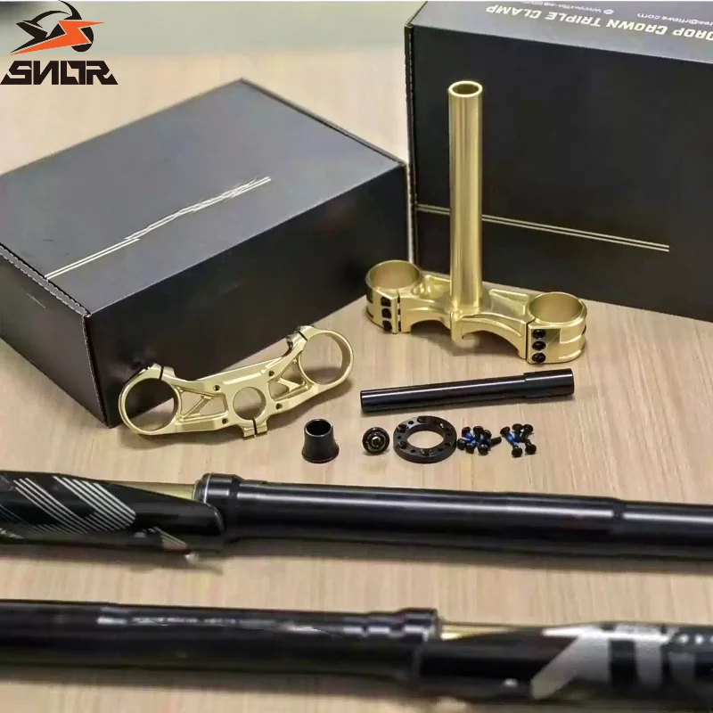 SNOR For Surron Light Bee Electric Dirt Bike Rise Handlebar Riser Mount Recoil Shock Front Fork Upper and Lower Clamp