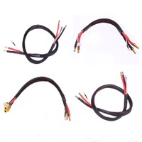 RC 2S 3 Pins JST-XH Lipo Balance Charge Lead Wire Harness w/4.0mm Connector 4-5mm Stepped Bullets XT60 Female plug 12awg 610mm
