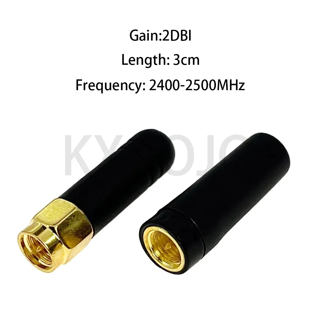 

Wifi Antenna 2pcs 2.4G 2dBi with SMA Male Plug for Wireless Router Straight Signal Intensifier 3cm Wholesale