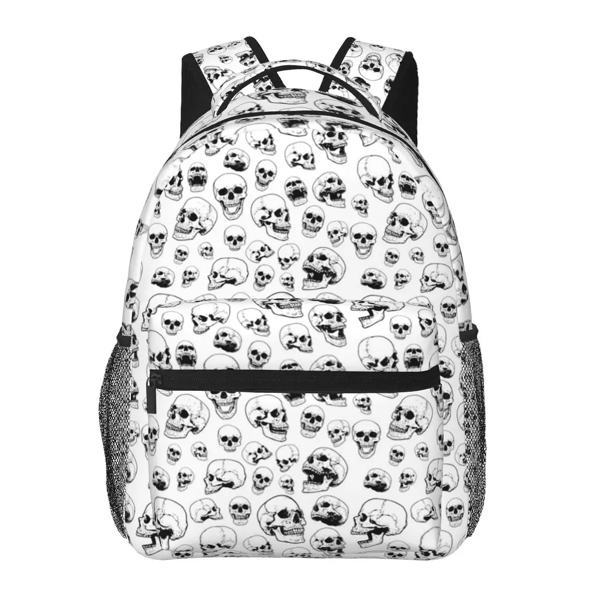 

Horror Gothic Laughing Skulls Student Backpack School Bag Hiking Travel Daypack for Boys Girls Fashion Bookbag Shoulder Bags