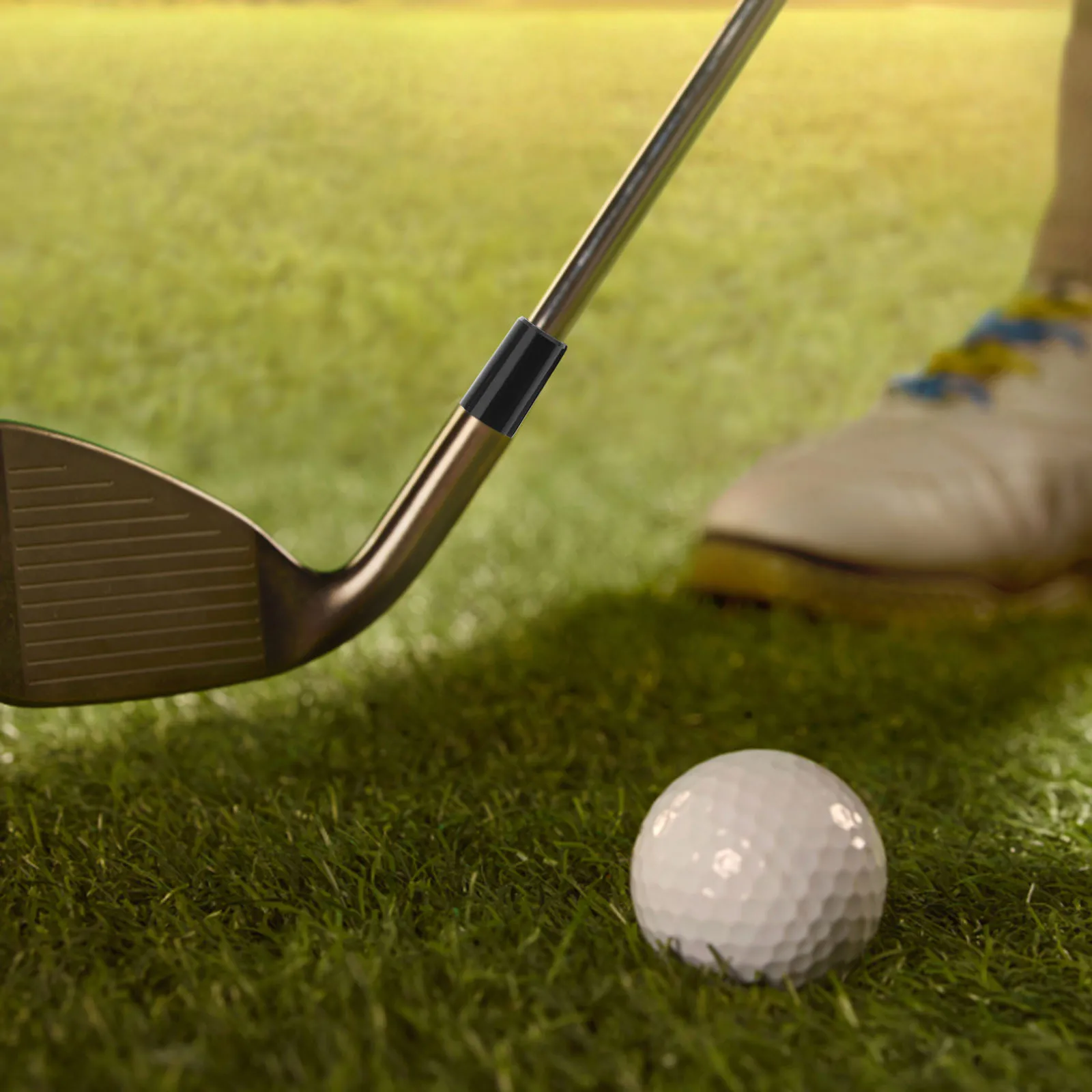 

2Pcs 0.355 Inch Golf Shaft Sleeves Club Ferrules for Irons Sturdy Joint Protector Black Club Ferrule Plastic Ferrule