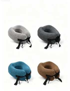Soft Washable Cover Portable Comfortable neck Pillow for Flight Car Office Sleeping