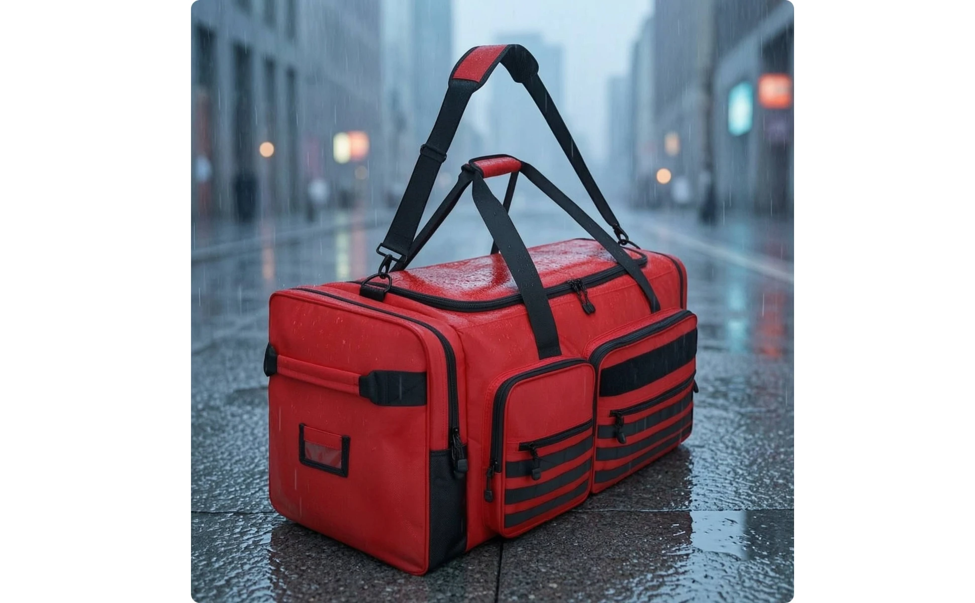 Baseball Travel Bag Waterproof Sports Duffel Bag with Shoulder Strap Multi-Pocket Flexible for Coaches, Tournaments