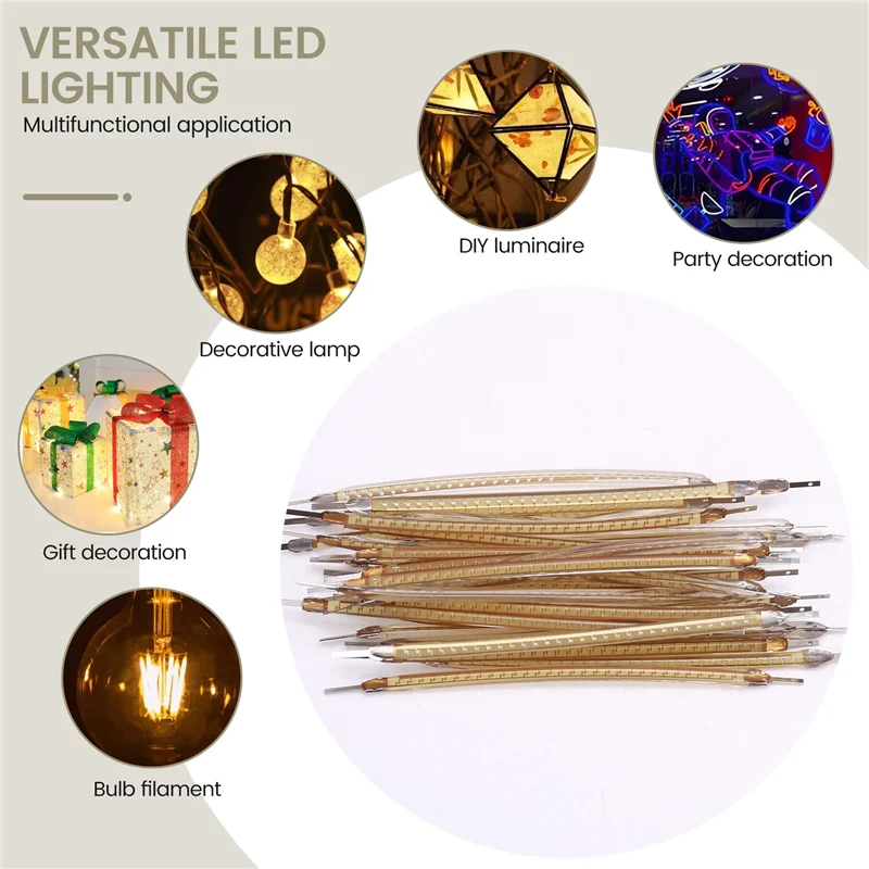 

30PCS 3V Ultra Slim LED Flexible Filament 60Mm Retro Bulb Parts LED Diode Lighting Filament