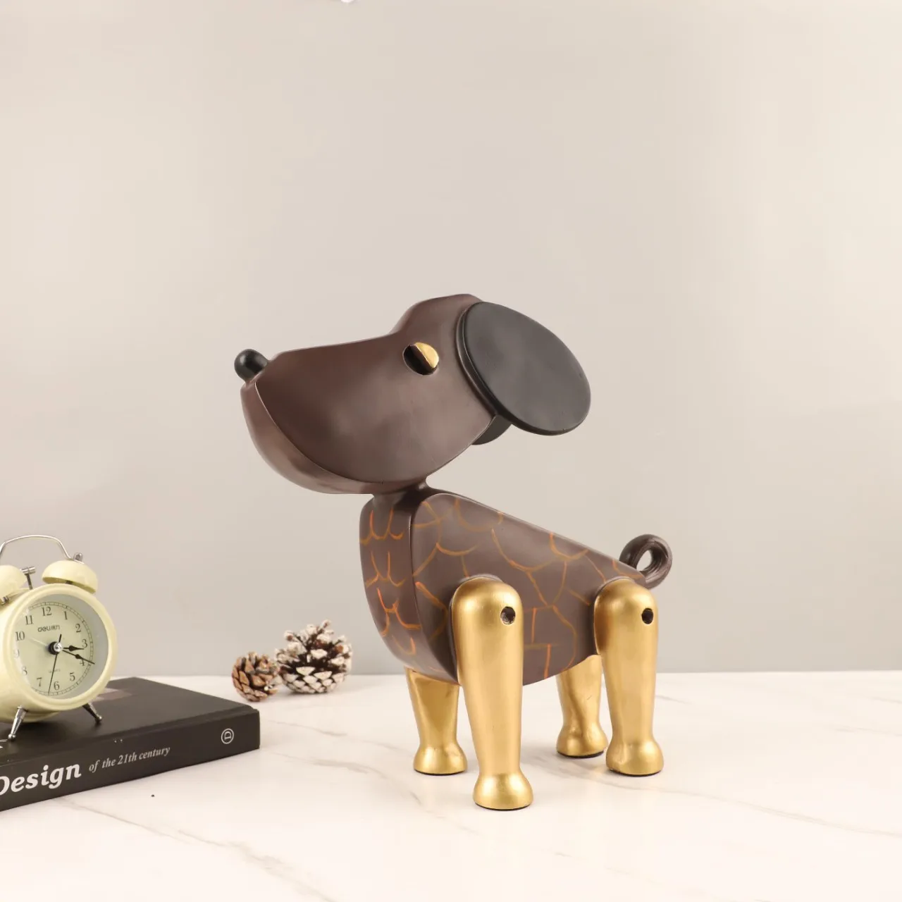 

Простая креативная мультяшная кукла-собака, художественное украшение для гостиной, спальни, прихожей, детской комнаты, мягкий декор, аксессуары для дома