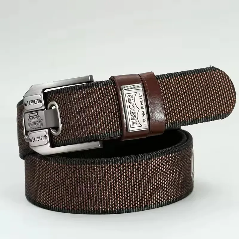 Neue Mode Für Männer Pin Schnalle Jugend Overalls Leinwand Bund Gürtel Casual Retro Dekorative Gürtel Mode Hochwertige Gurtband Gürtel – Detail 5