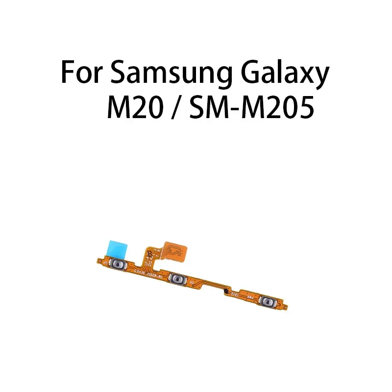 Gefenis Power ON OFF Mute Switch Control Key Volume Button Flex Cable For Samsung Galaxy M20 / SM-M205