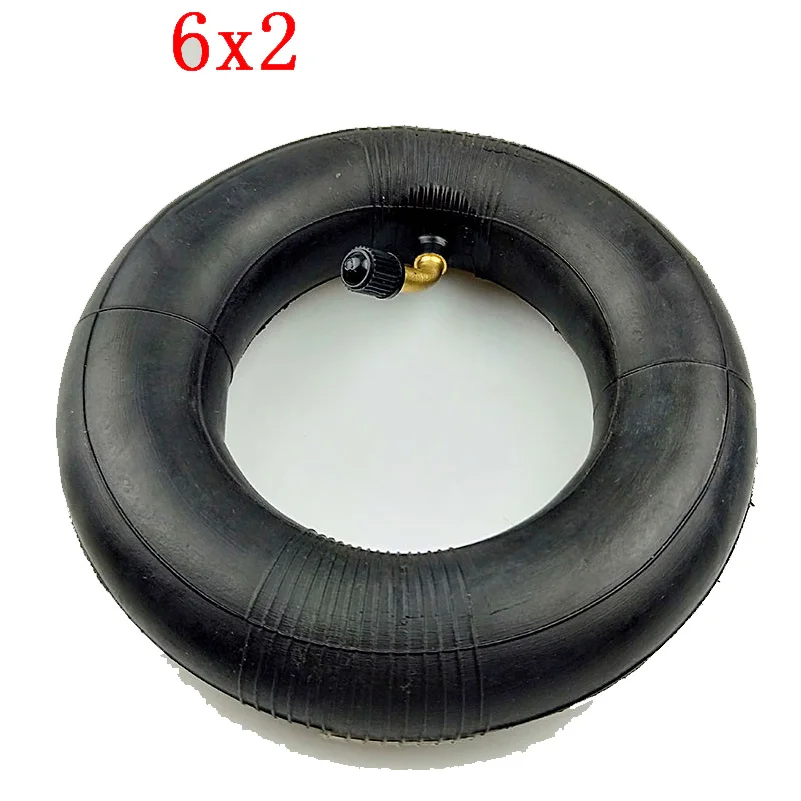 6 Inch 6X2 Tire Inner Tube Set Fit for Electric Scooter Wheel Pneumatic Wheel Trolley Cart Air Wheel Bike