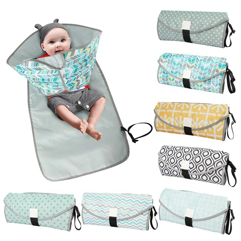 3-em-1 multifuctional bebê mudando esteira à prova dwaterproof água fralda mudando almofadas portátil infantil bebê dobrável urina esteira viagem