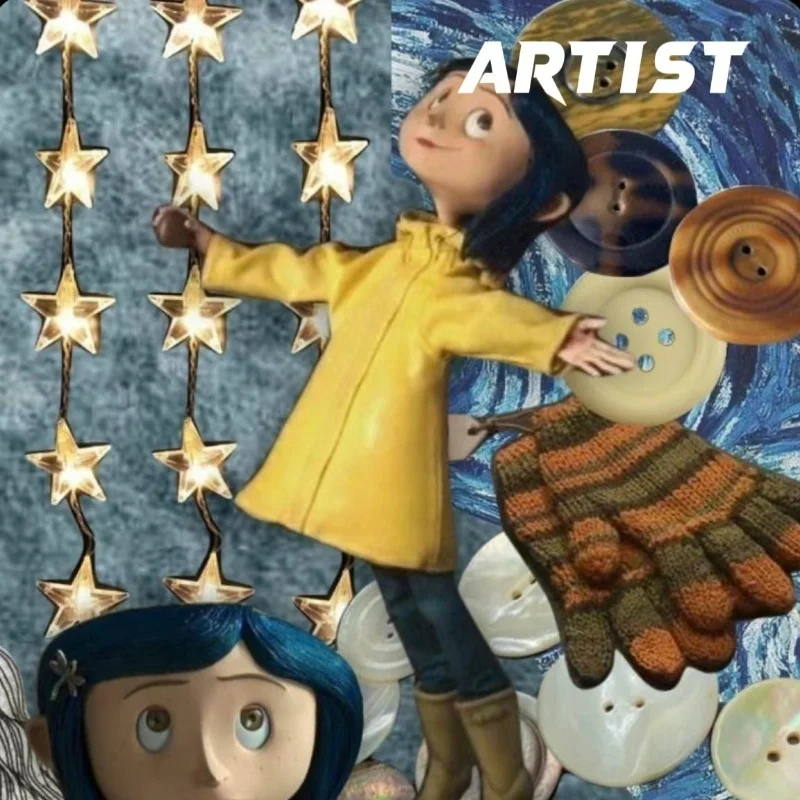 2024 Hot Disney Neca Coraline Stitch Mini Zaino Accessori da esterno Zaino per bambini Regali per festival per bambini Raccogliere giocattoli