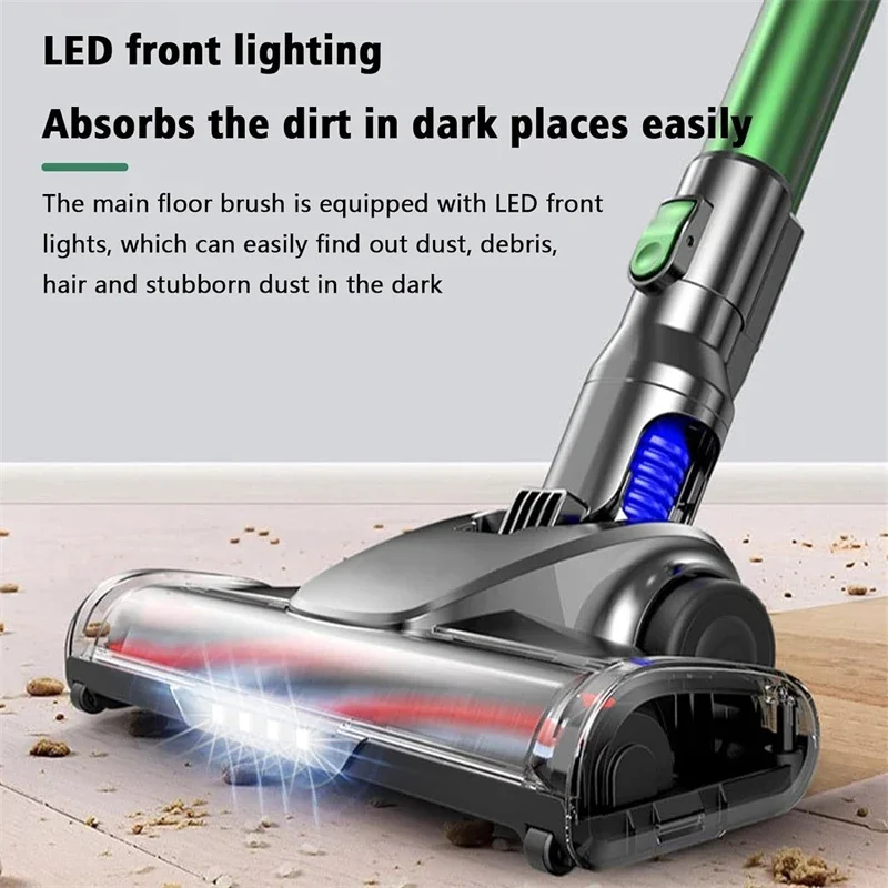 Portable Foldable Vacuum Cleaner LED Light Large Suction Handheld Cordless Wireless Vacuum Cleaner for Carpet Car Home Appliance