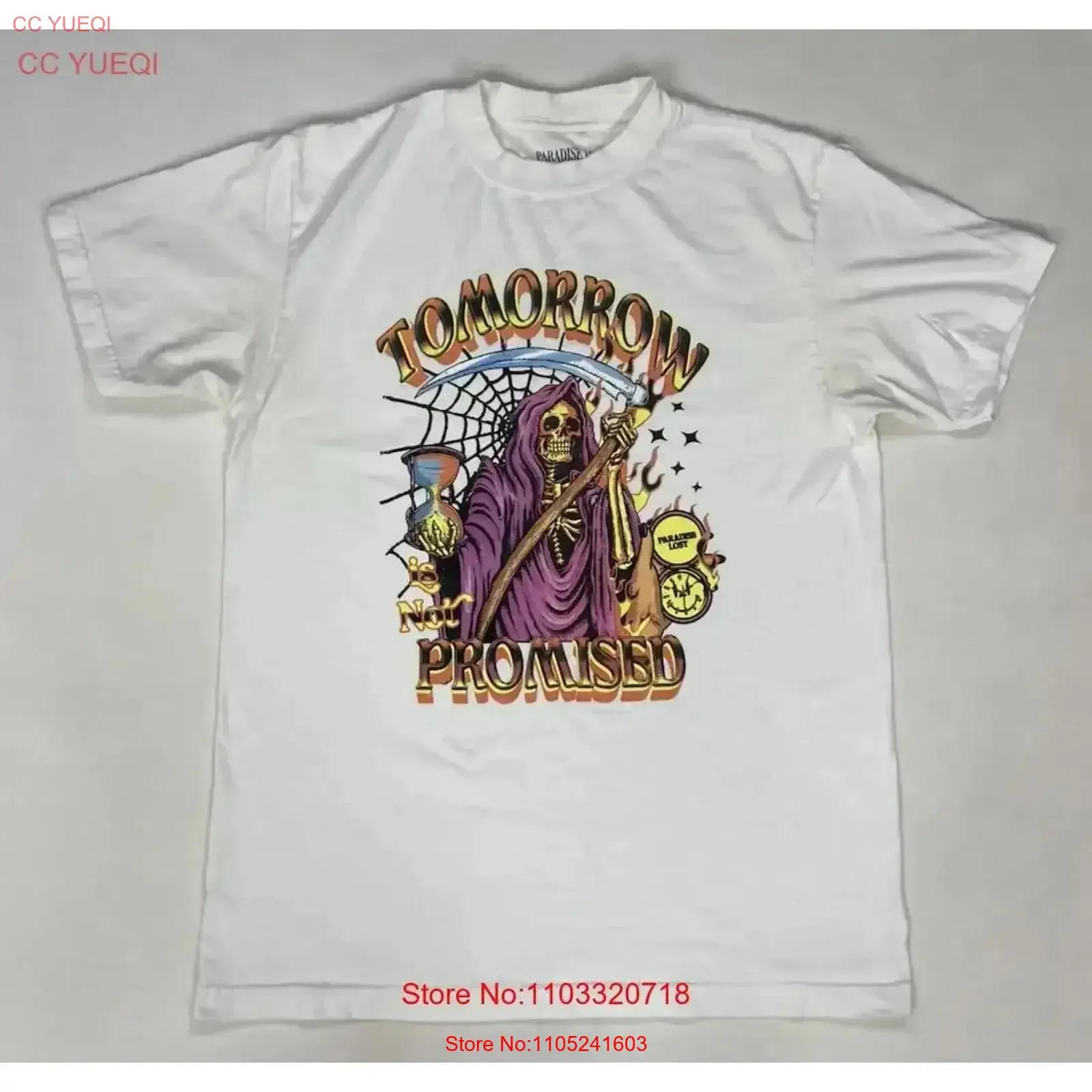 Paradise Lost Tomorrow Is Not Promised T shirt Men Medium vintage Washed homme Casual Comfortable graphic vintage Washed
