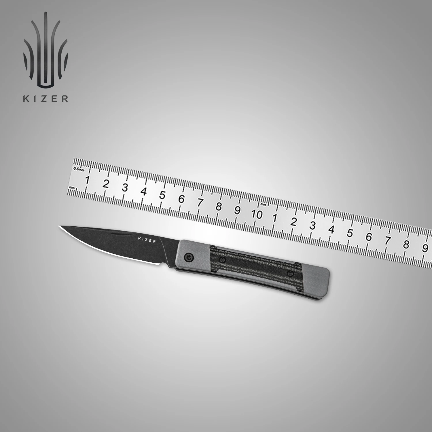 

Kizer Folding Knife V2670A1/A2 Little Grand Nitro V Steel Aluminum & Mkuruti Wood/G10 & Micarta Handle Convenience Pocket Knives