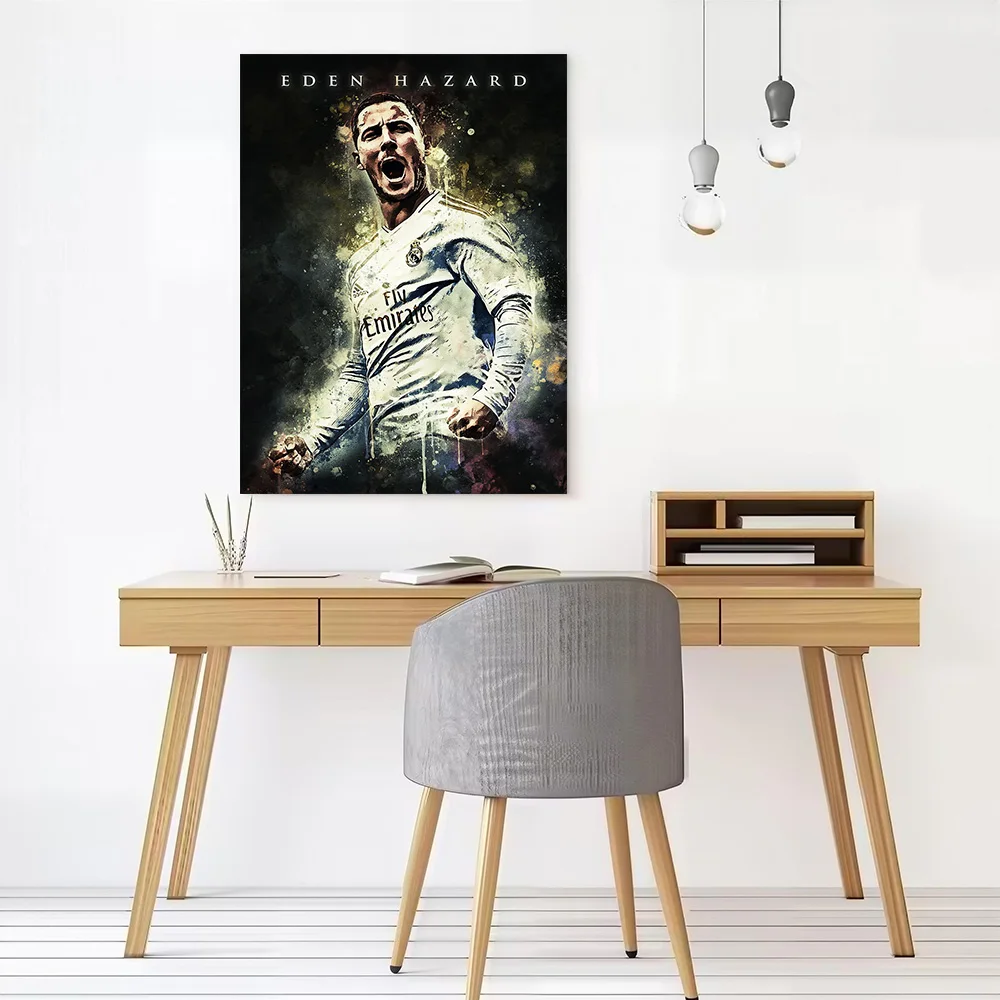Eden Hazard Poster Canvas Wall Art Personalized Print Modern Painting Perfect Gift for Home Decor Accessories Room Decorations