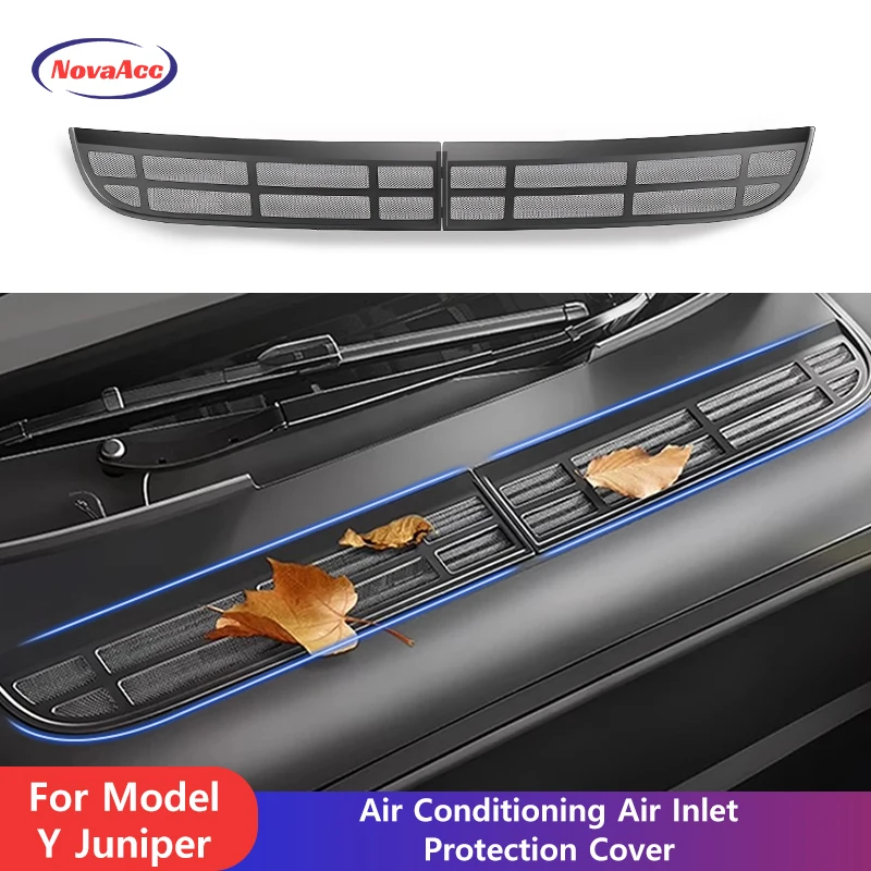 

Air Inlet Protection Cover For Model Y Juniper-Air conditioning 304 Stainless Steel Mesh Block Debris Easy Install Waterproof