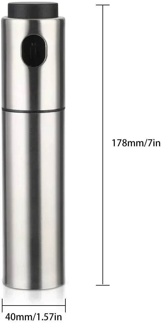 100ML BBQ Baking Olive Oil Spray Bottle 304 Stainless Steel Spray Bottle Vinegar Spray Bottles Sprayer Seasoning Bottle Kitche