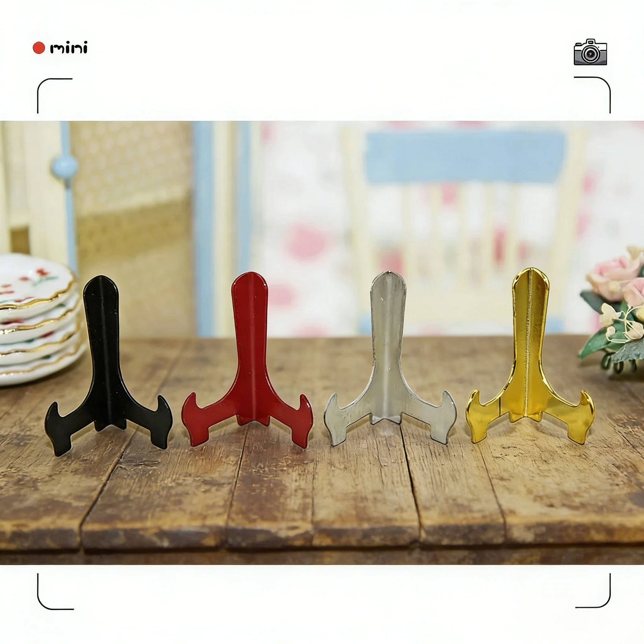 

Металлическая миниатюрная тарелка для кукольного домика в масштабе 1/12, игровой мини-поднос для еды, декоративная посуда для кукол OB11, аксессуары для игрушек