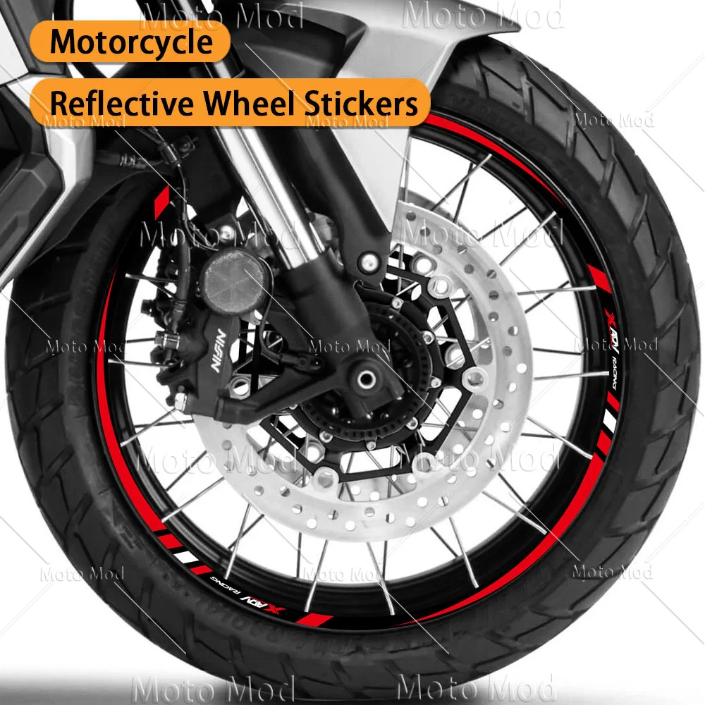 

Светоотражающие наклейки на колеса мотоцикла, наклейки на обод 17 дюймов 15 дюймов, лента в полоску, аксессуары, водонепроницаемые для XADV X-ADV 750 Adventure
