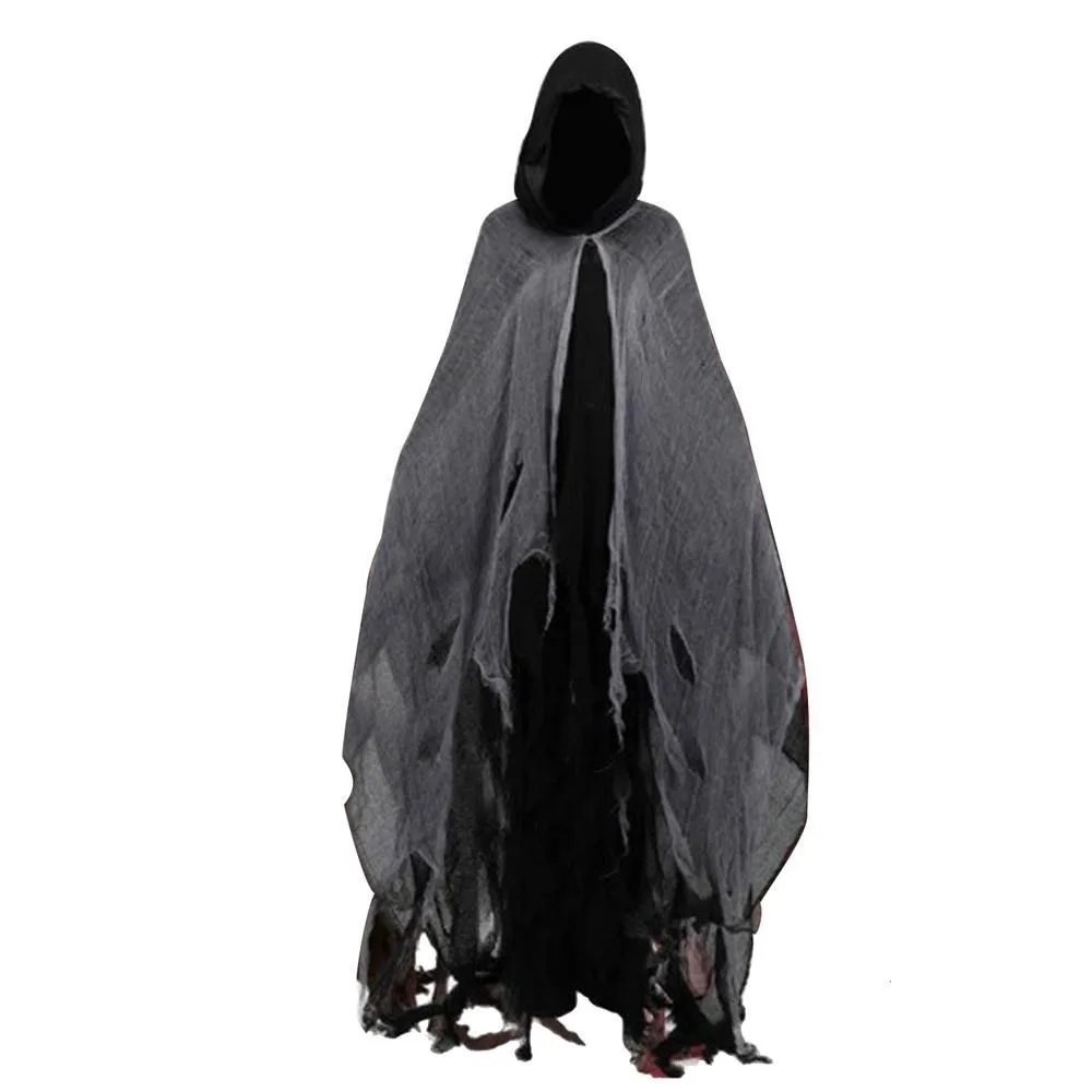 

Polyester Halloween Ghost Cloaks Wizard Photo Pros Dementors Cosplay Costume Costumes Outfit Clothing Props