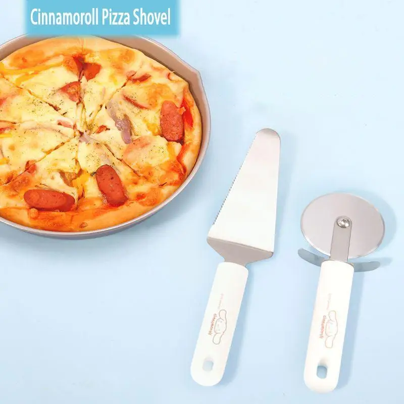 Kawaii Sanrio Cinnamoroll Pizza Shovel Cheese Cake Cream Shovel Cartoon Cute PP Plastic Household Baking Tools Kitchen Supplies