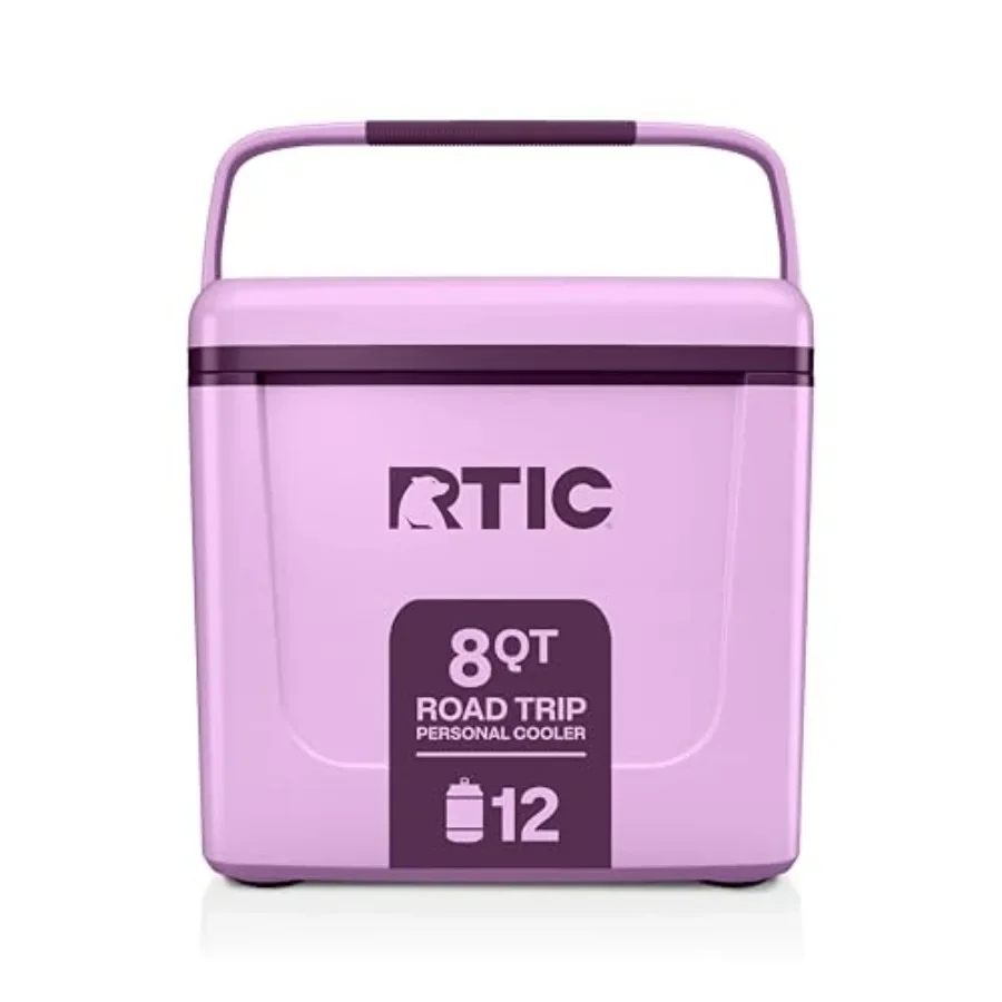 

8 QT Road Trip Personal Cooler, Small, Compact, Insulated, Portable Ice Chest Box for Food, Drink, Beverage, Beach, Camping, Pi