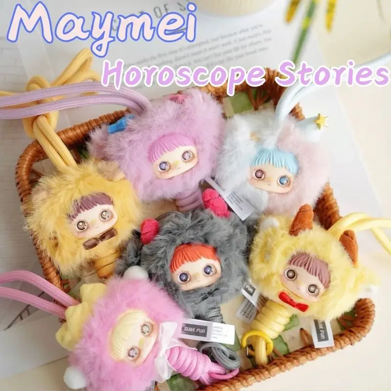 

Maymei Horoscope Stories Series Vinyl Blind Box Kawaii Doll Mystery Box Desktop Decor Anime Figures Mobile Phone Lanyard Gift