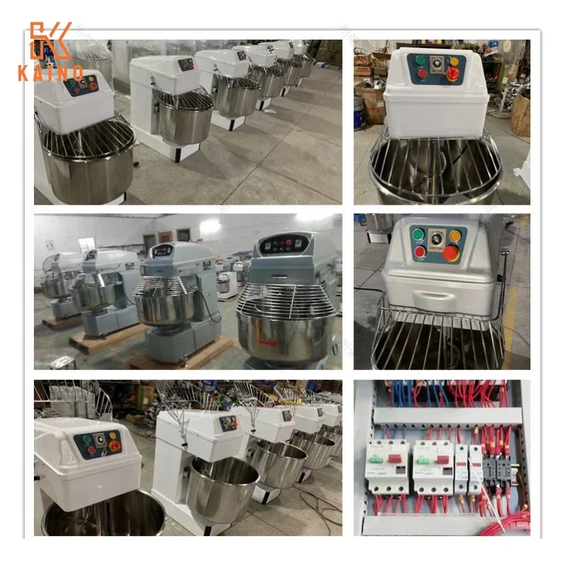 Commercial 8kg 12kg 16kg 20kg 25kg 33kg 20L - 80L Bread Flour Kneading Machine Spiral Dough Mixer for Bakery Machine