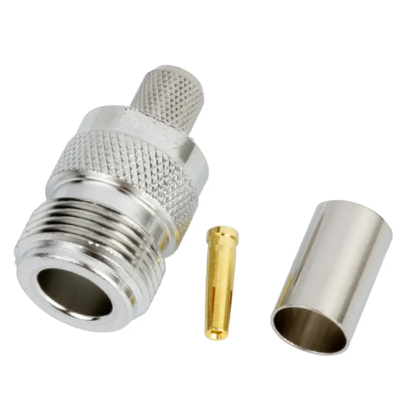 N-نوع أنثى العقص N-K-5 RF موصل هوائي موصل 5D-FD LMR300 سلك العقص A62X