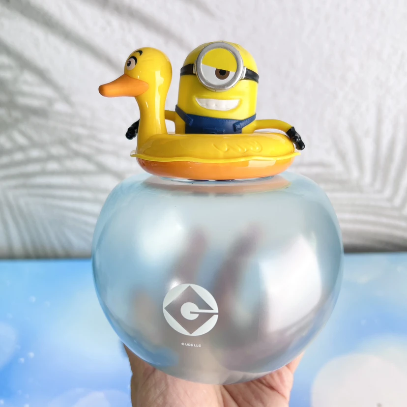 Minions Straw Cup Beach Party Ball Cup Doll Cute Water Cup Movie Exclusive Cinema Collection Surrounding Children Birthday Gift