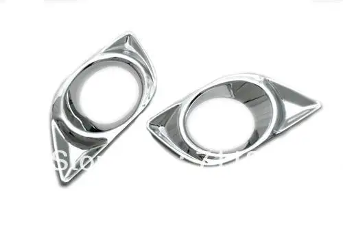 Car Styling Chrome Front Fog Light Cover For Nissan Versa / Pulsar / Sunny Sedan 2012 Up