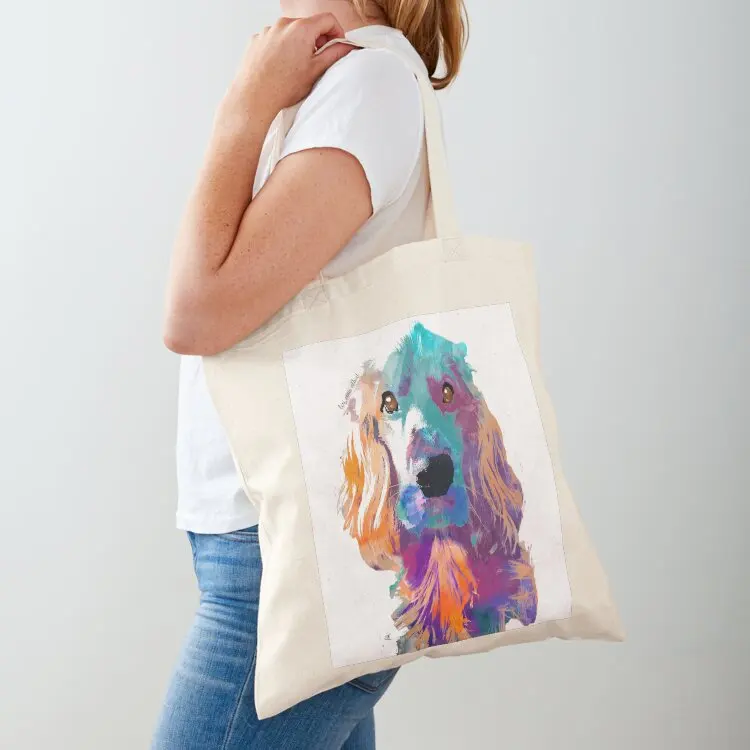 

cocker spaniel watercolor pet portrait Ma'am Tote Bag Cloth bags ecological bags custom bags canvas tote