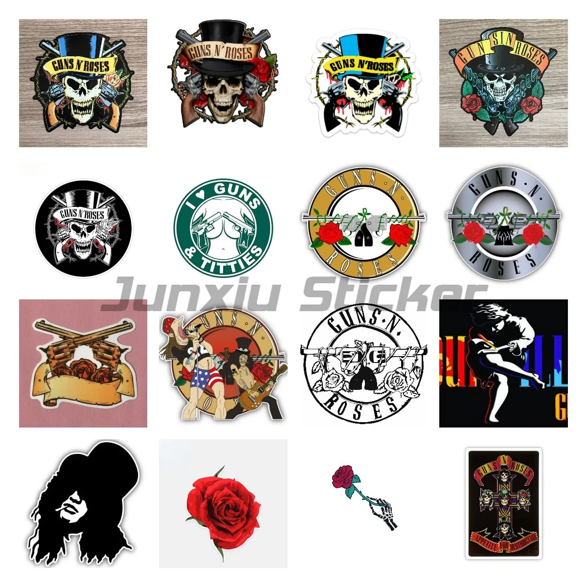 

Брендовый значок Guns N Roses, автомобиль, мотоцикл, ноутбук, багажник, гитара, декоративная наклейка, виниловые наклейки из ПВХ
