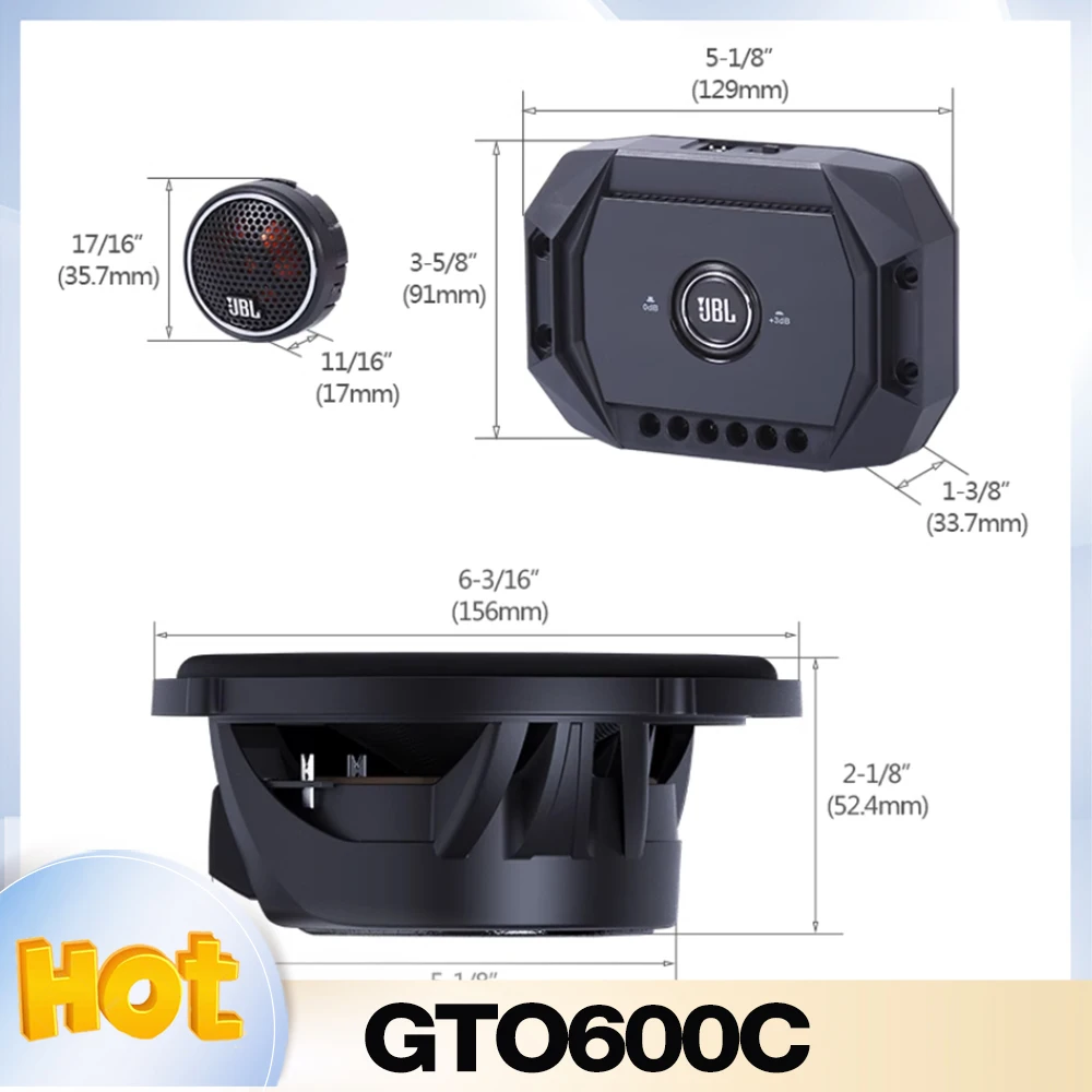 STADIUM GTO600C For JBL car speaker STADIUMGTO600C 6.5 