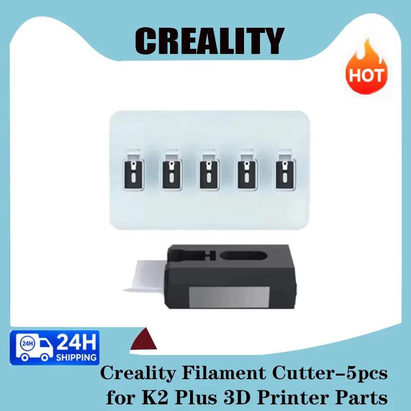 

Creality K2 plus Filament Cutter 5Pcs Set High Durability Quick Cut 3D Printer Parts for K2 plus Fast Replacement