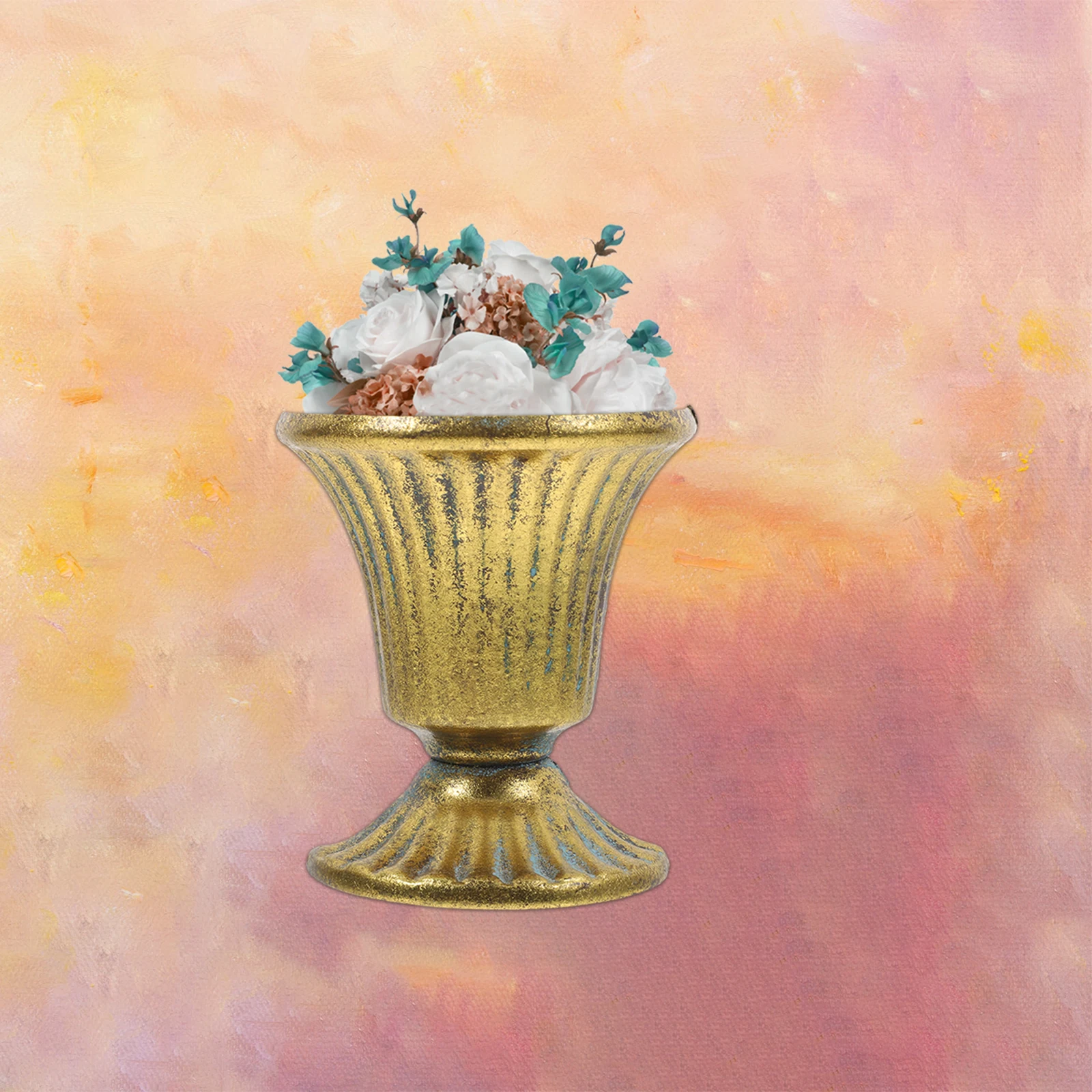 

Kisangel Wall Mounted Planter Rustic Half Vase Decorative Hanging Pot Elegant Aesthetic Indoor Garden Decoration