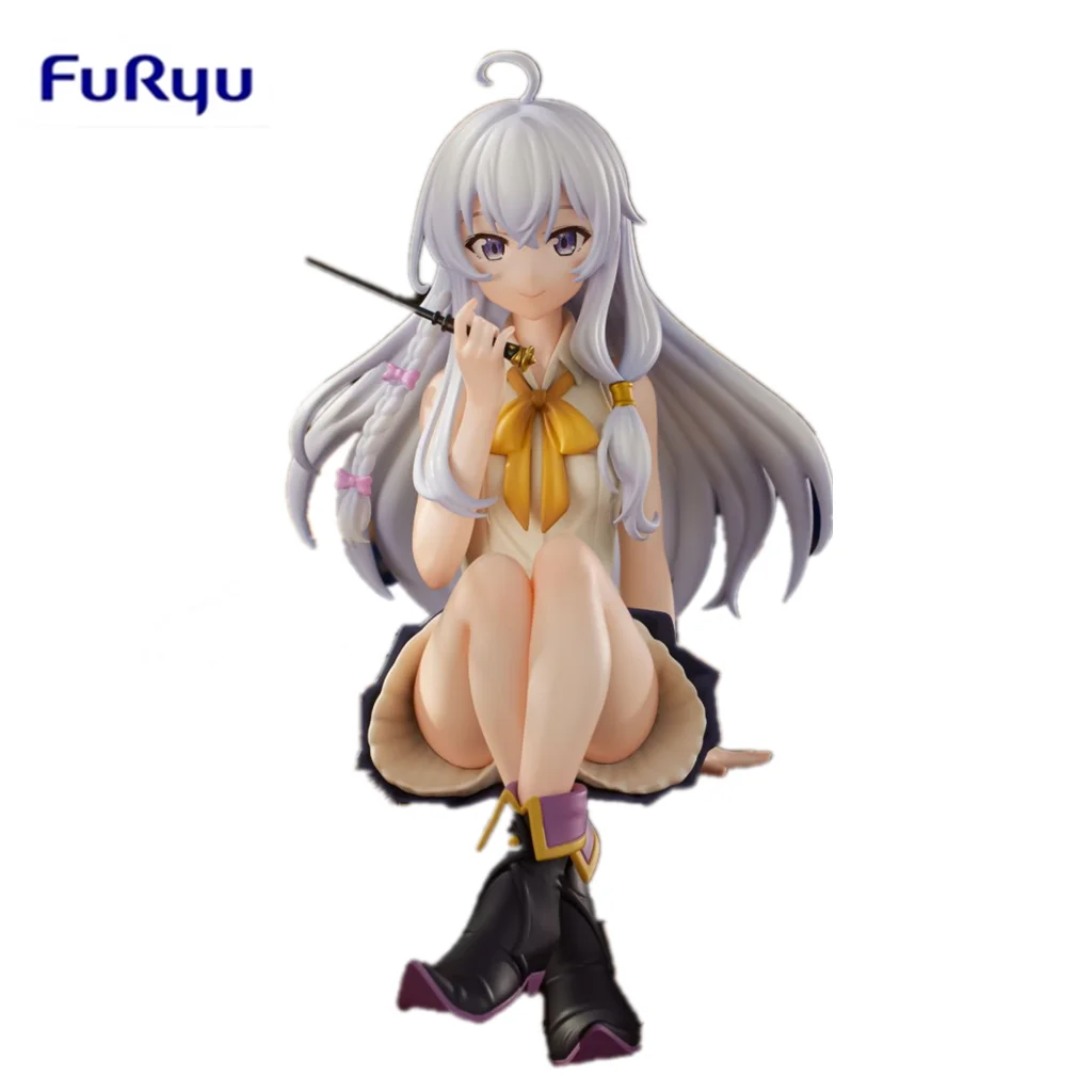 Original FuRyu THE JOURNRY OF ELAINA Elena Anime Figure Toy Noddle Stopper Action PVC Collection Doll Birthday Gift