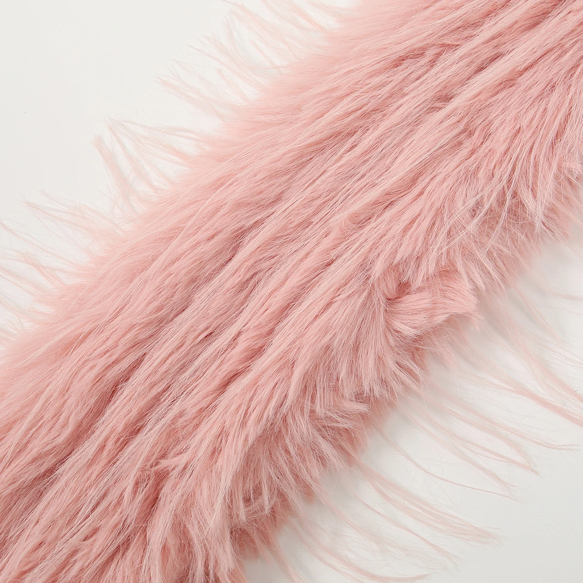 Women Faux Rabbit Fur Long Scarf Lady Winter Warm Solid Color Thick Fluffy Scarf Luxury Coat Parka DIY Soft Fur Collar 170*10cm - view 6