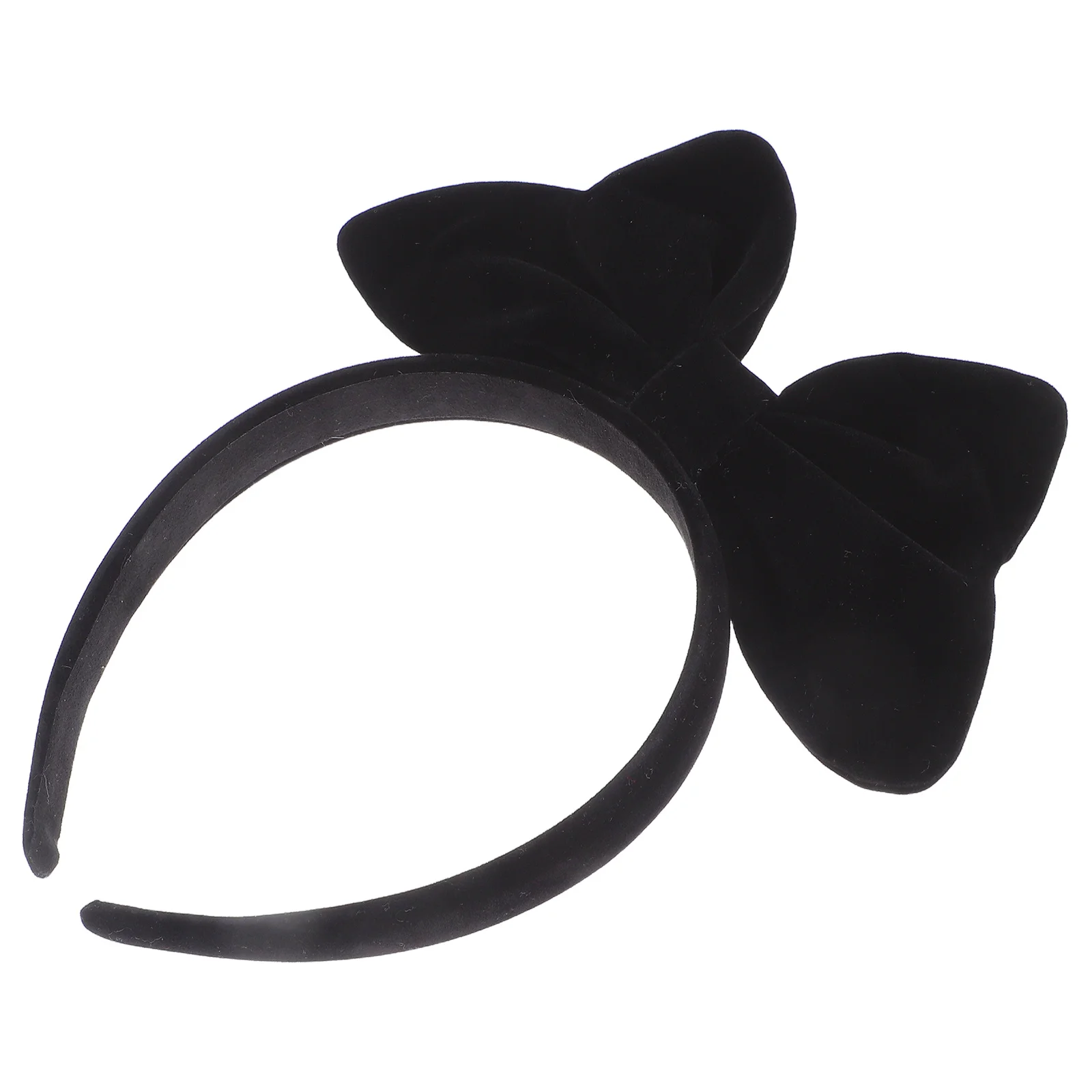 

Милый дизайн, черная повязка на голову с бантом для женщин и девочек, большой аксессуар для волос, вечерние, день рождения, Рождество, Новый год, фестиваль