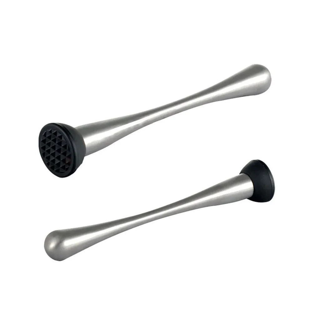 Muddler para Cócteles de Acero Inoxidable de 26 cm, Juego de Herramientas de Bar para Moler Cítricos, Especias, para un Mojito con Sabor a Fresa, Albahaca y Jengibre