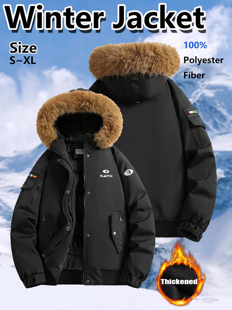 

Новое зимнее хлопковое пальто-карго, мужская одежда для кемпинга и альпинизма, ветрозащитная утолщенная теплая куртка с капюшоном, пальто для пар