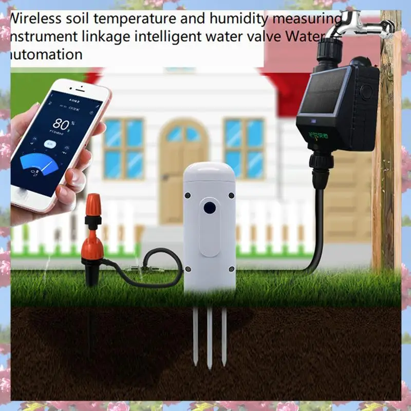 

2X Tuya Zigbee беспроводной измеритель влажности почвы тестер температуры и влажности монитор растений IP67 водонепроницаемый детектор