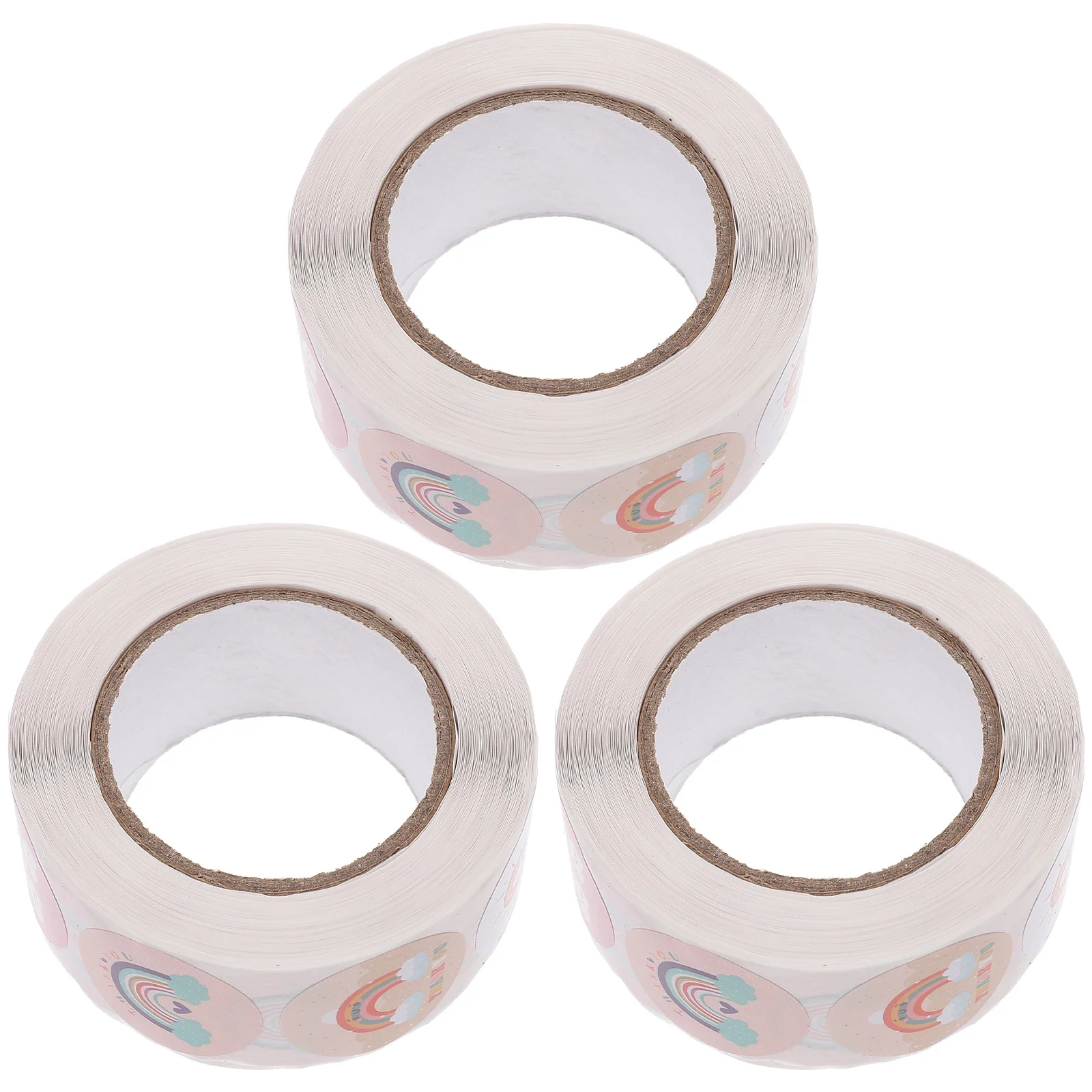 

3pcs 3 Rolls Birthday Greeting Round Sealing Labels For Baking Packaging Decorative Gift Label Stickers Party Favors Envelope